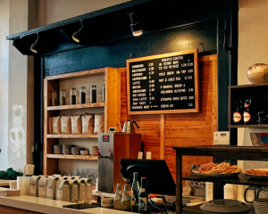 An EPOS system in a coffee shop from CES Software