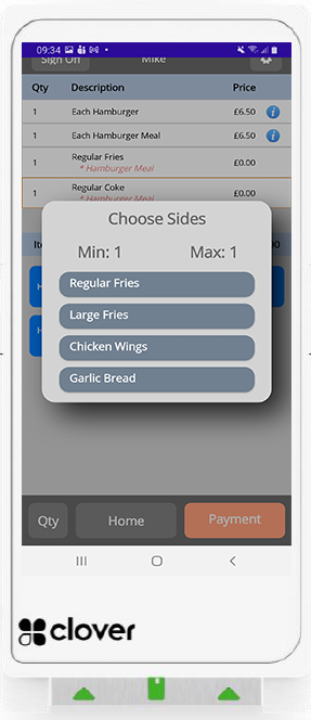 CES Touch EPoS System feature for 3rd Party Integration