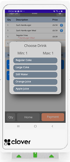 CES Touch EPoS System feature for Bookings & Reservations